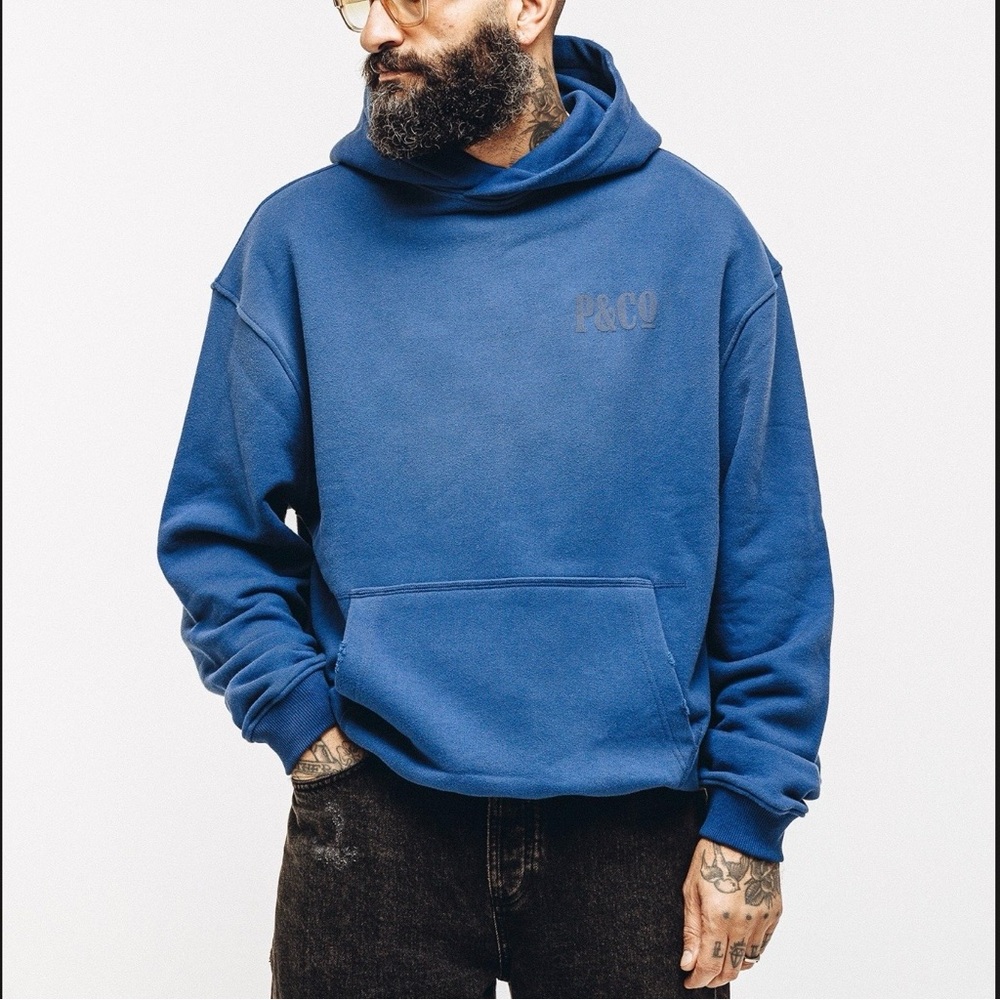 P&CO Heavyweight Essential Hoodie Navy